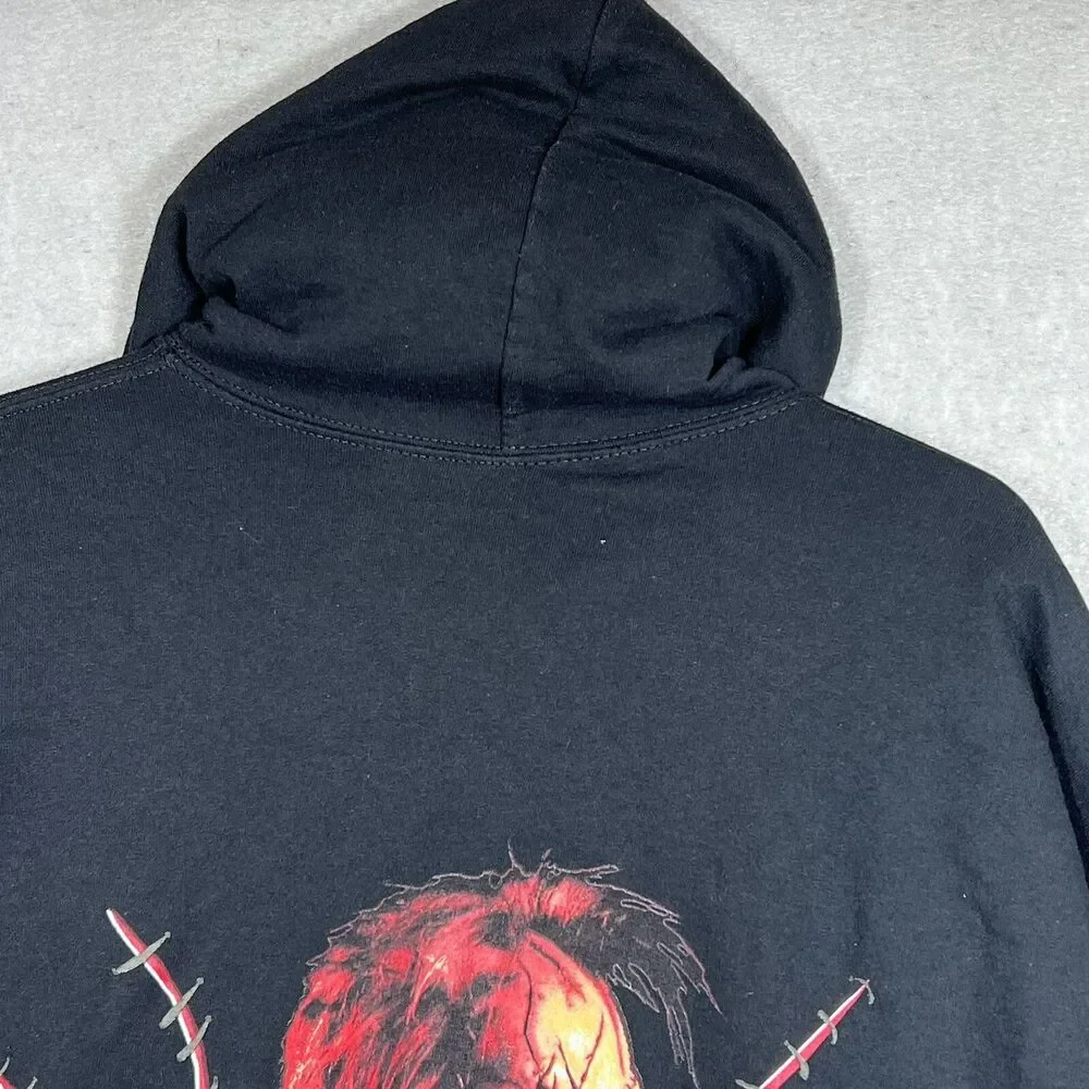 Universal Studios Hollywood Chucky SNITCHES GET STITCHES Men’s 2XL Black Hoodie